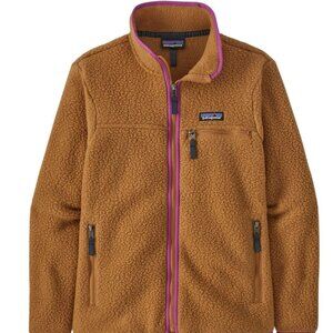 Patagonia Women’s Retro Pile Marsupial Pullover Small Nest Brown
